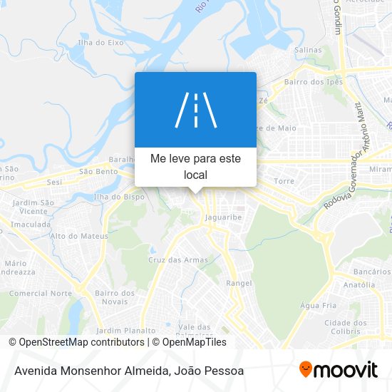 Avenida Monsenhor Almeida mapa