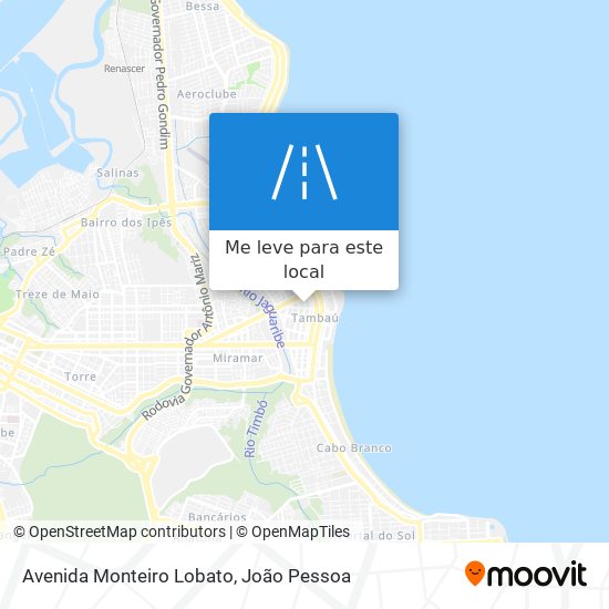 Avenida Monteiro Lobato mapa