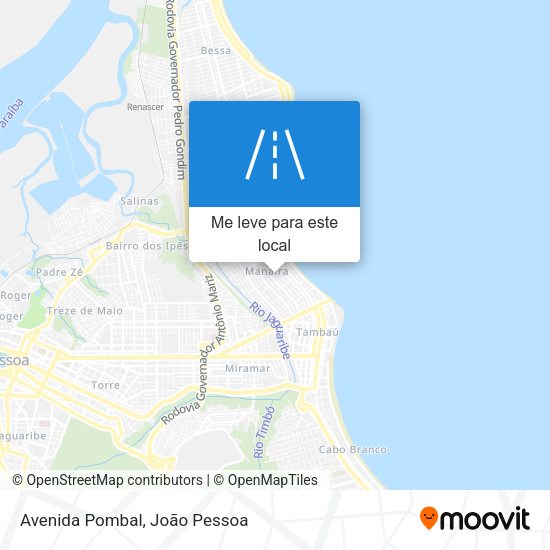 Avenida Pombal mapa