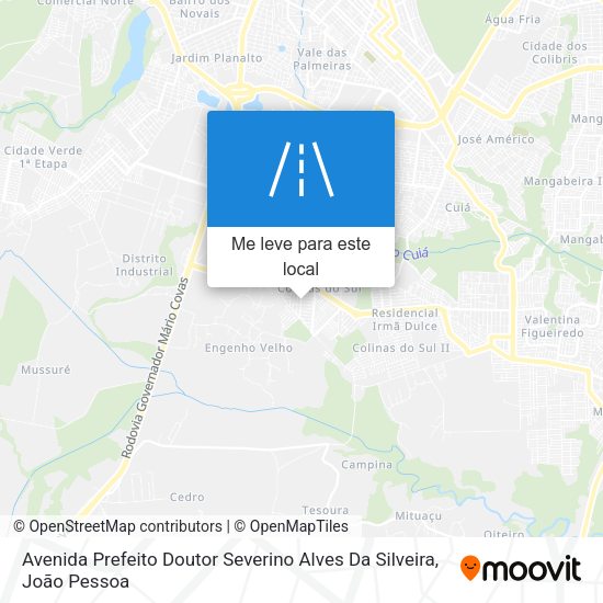 Avenida Prefeito Doutor Severino Alves Da Silveira mapa