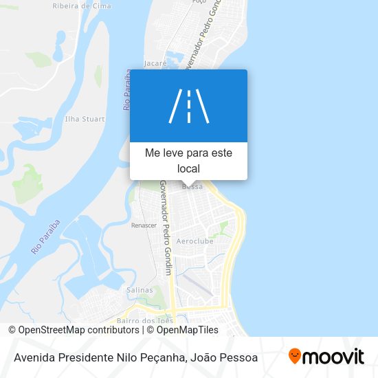 Avenida Presidente Nilo Peçanha mapa