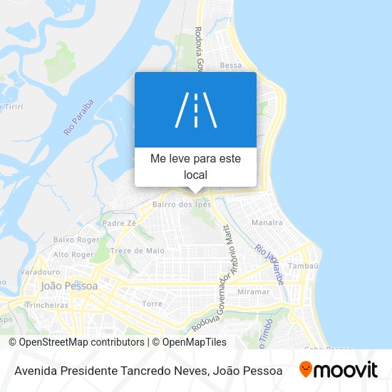 Avenida Presidente Tancredo Neves mapa