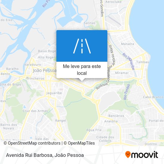 Avenida Rui Barbosa mapa