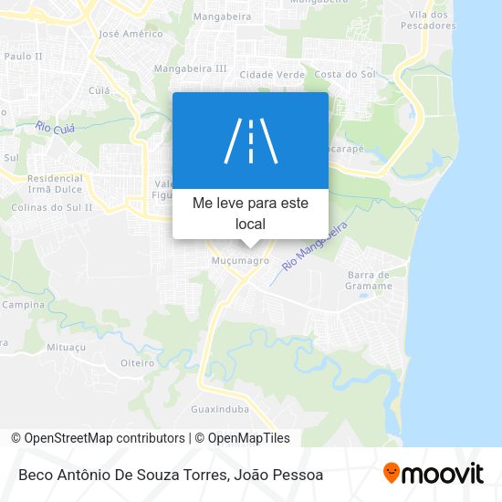Beco Antônio De Souza Torres mapa
