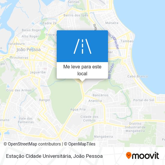 Estação Cidade Universitária mapa