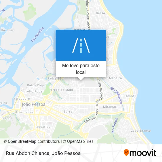 Rua Abdon Chianca mapa