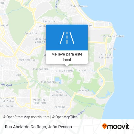Rua Abelardo Do Rego mapa