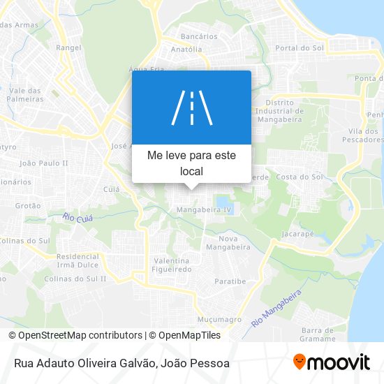 Rua Adauto Oliveira Galvão mapa