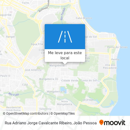 Rua Adriano Jorge Cavalcante Ribeiro mapa