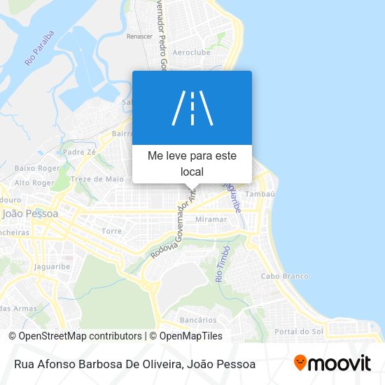 Rua Afonso Barbosa De Oliveira mapa
