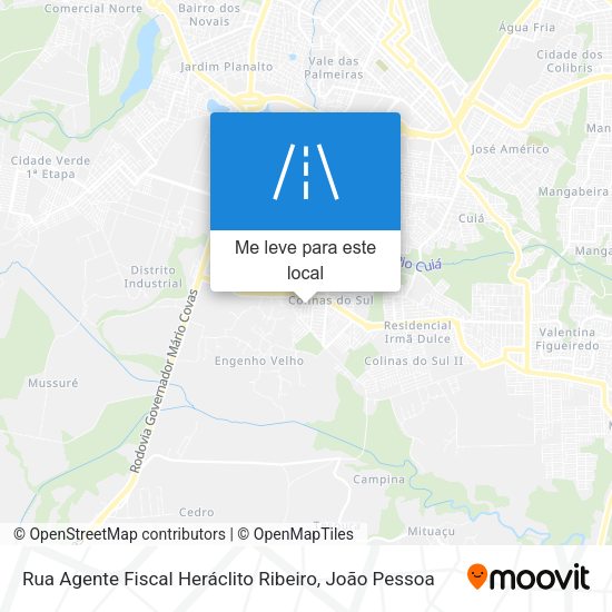 Rua Agente Fiscal Heráclito Ribeiro mapa