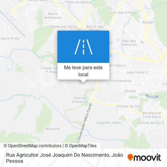 Rua Agricultor José Joaquim Do Nascimento mapa