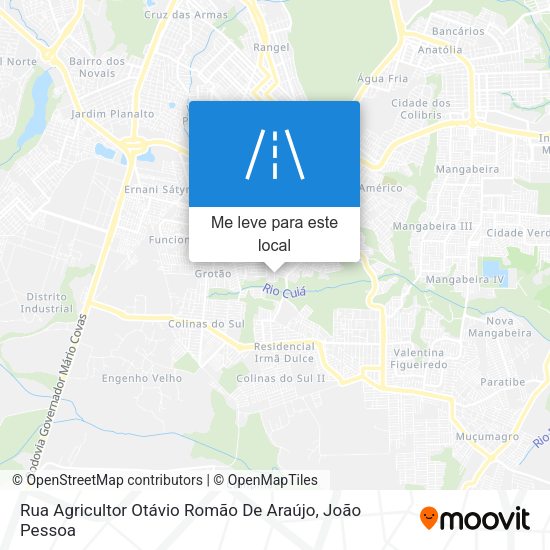 Rua Agricultor Otávio Romão De Araújo mapa