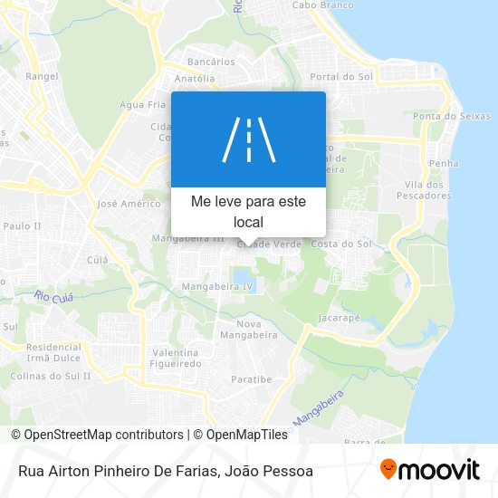 Rua Airton Pinheiro De Farias mapa