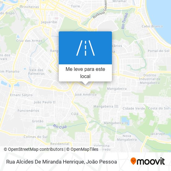 Rua Alcides De Miranda Henrique mapa