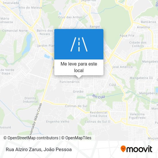 Rua Alziro Zarus mapa