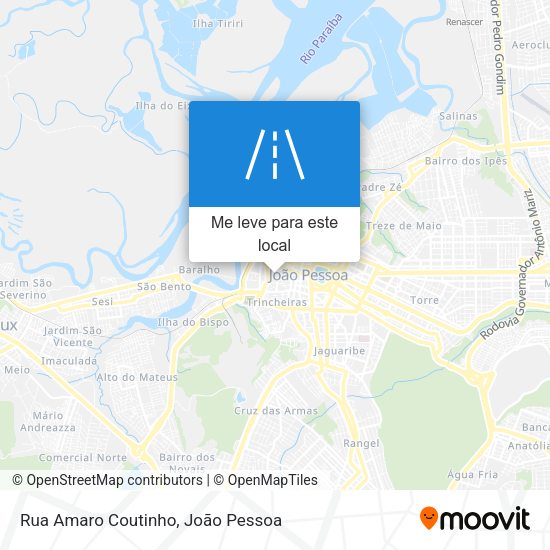 Rua Amaro Coutinho mapa