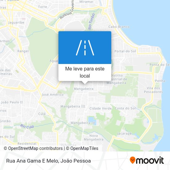 Rua Ana Gama E Melo mapa