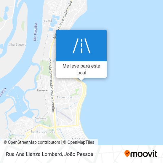 Rua Ana Lianza Lombard mapa