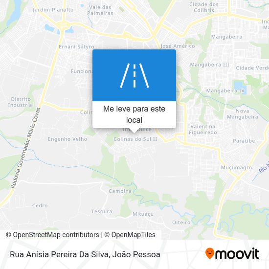 Rua Anísia Pereira Da Silva mapa
