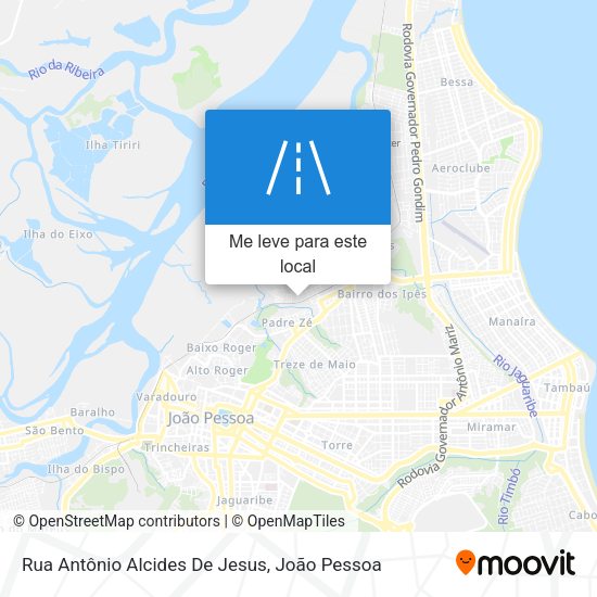 Rua Antônio Alcides De Jesus mapa