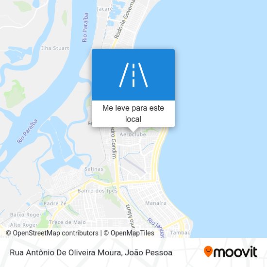 Rua Antônio De Oliveira Moura mapa
