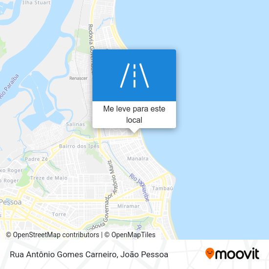 Rua Antônio Gomes Carneiro mapa