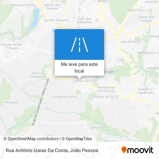 Rua Antônio Izaias Da Costa mapa