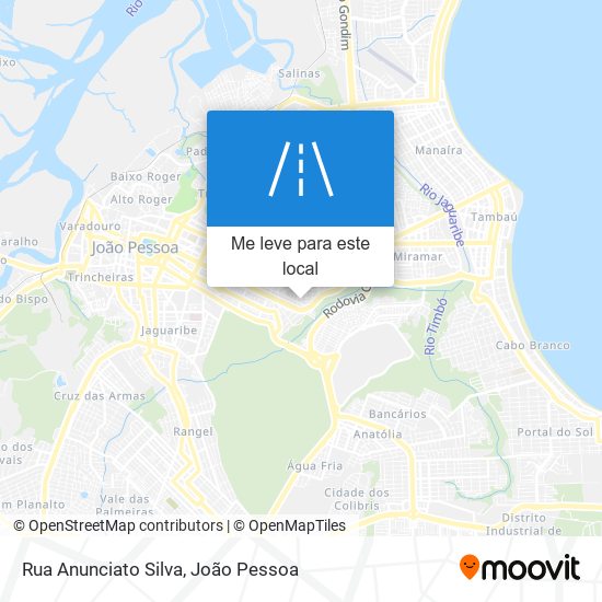 Rua Anunciato Silva mapa