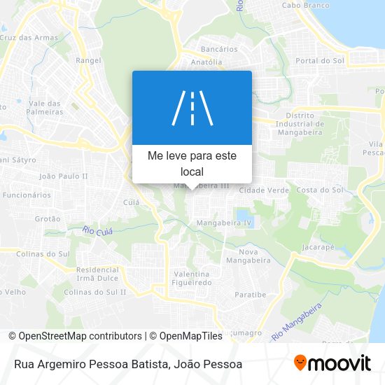 Rua Argemiro Pessoa Batista mapa