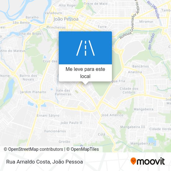 Rua Arnaldo Costa mapa