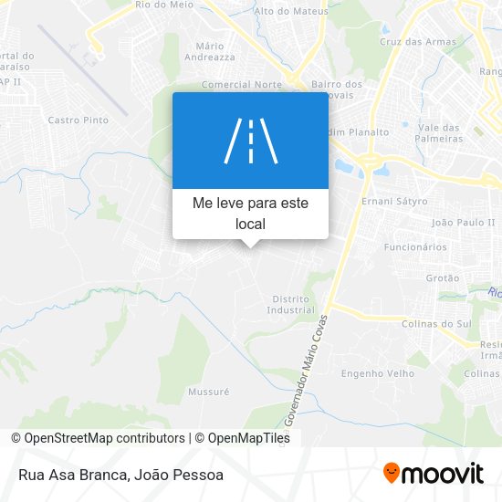 Rua Asa Branca mapa