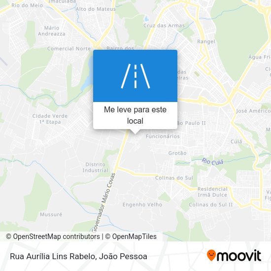 Rua Aurília Lins Rabelo mapa