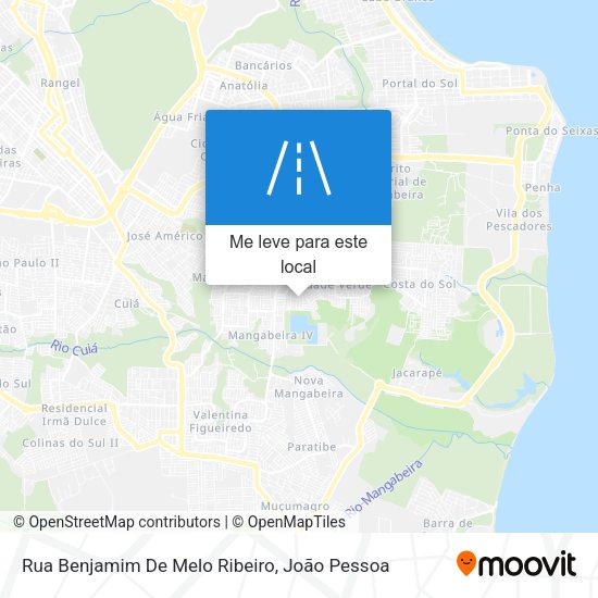 Rua Benjamim De Melo Ribeiro mapa