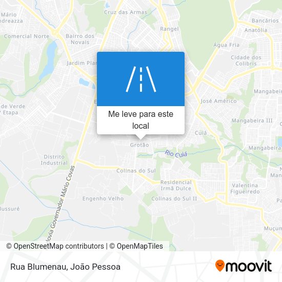 Rua Blumenau mapa