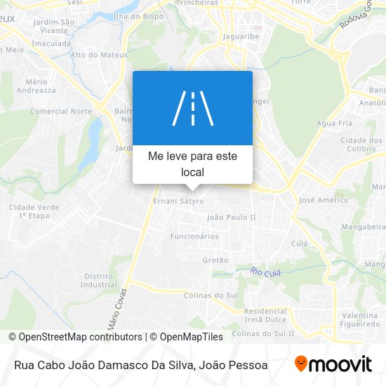 Rua Cabo João Damasco Da Silva mapa
