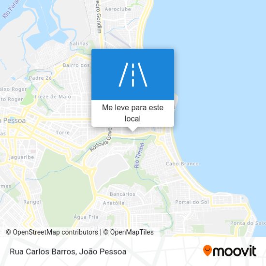 Rua Carlos Barros mapa