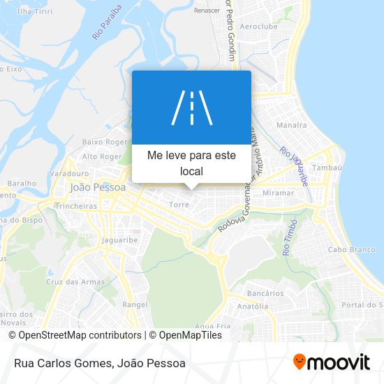 Rua Carlos Gomes mapa