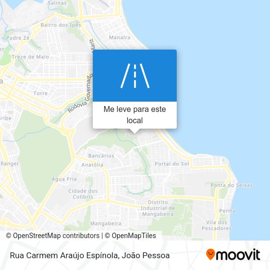 Rua Carmem Araújo Espínola mapa
