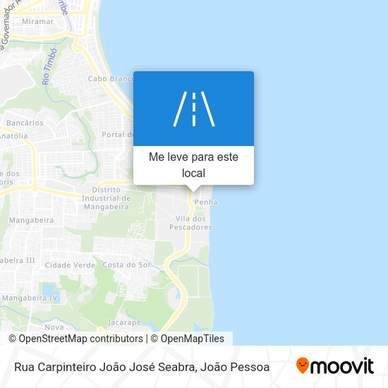 Rua Carpinteiro João José Seabra mapa