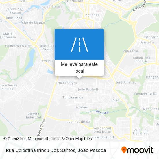 Rua Celestina Irineu Dos Santos mapa