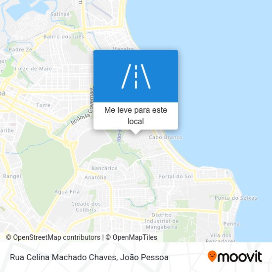 Rua Celina Machado Chaves mapa