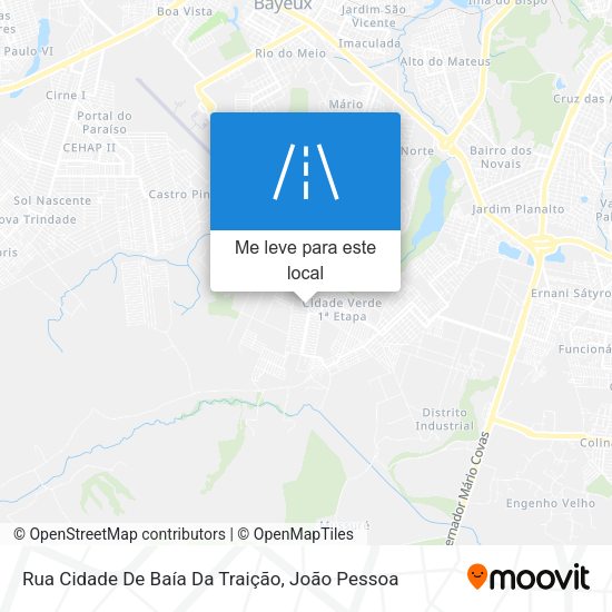 Rua Cidade De Baía Da Traição mapa