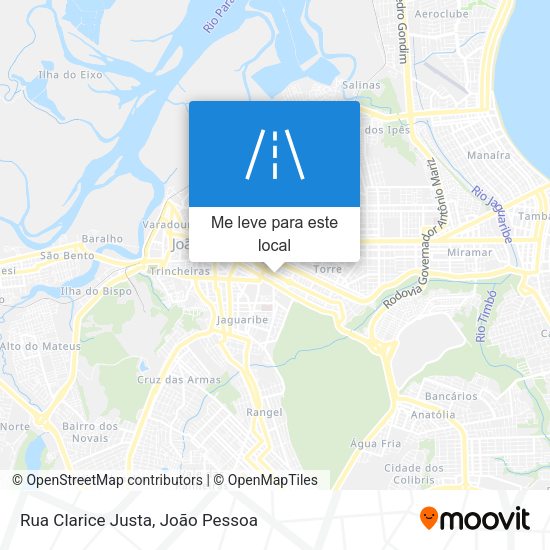 Rua Clarice Justa mapa