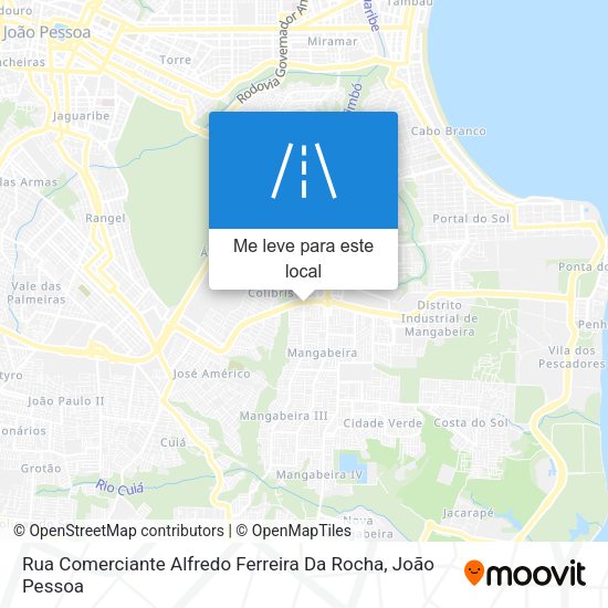 Rua Comerciante Alfredo Ferreira Da Rocha mapa