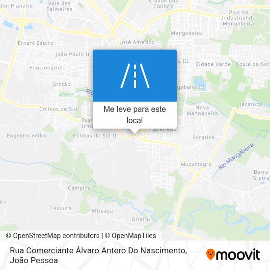 Rua Comerciante Álvaro Antero Do Nascimento mapa