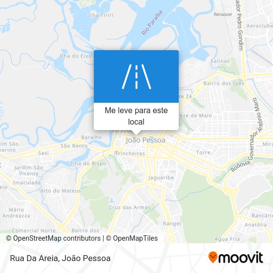 Rua Da Areia mapa