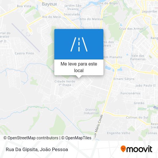 Rua Da Gipsita mapa