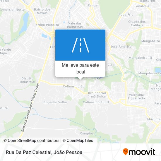 Rua Da Paz Celestial mapa