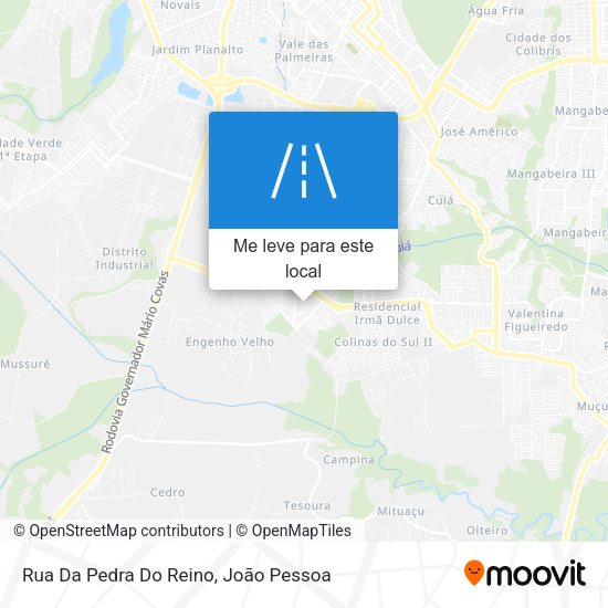 Rua Da Pedra Do Reino mapa